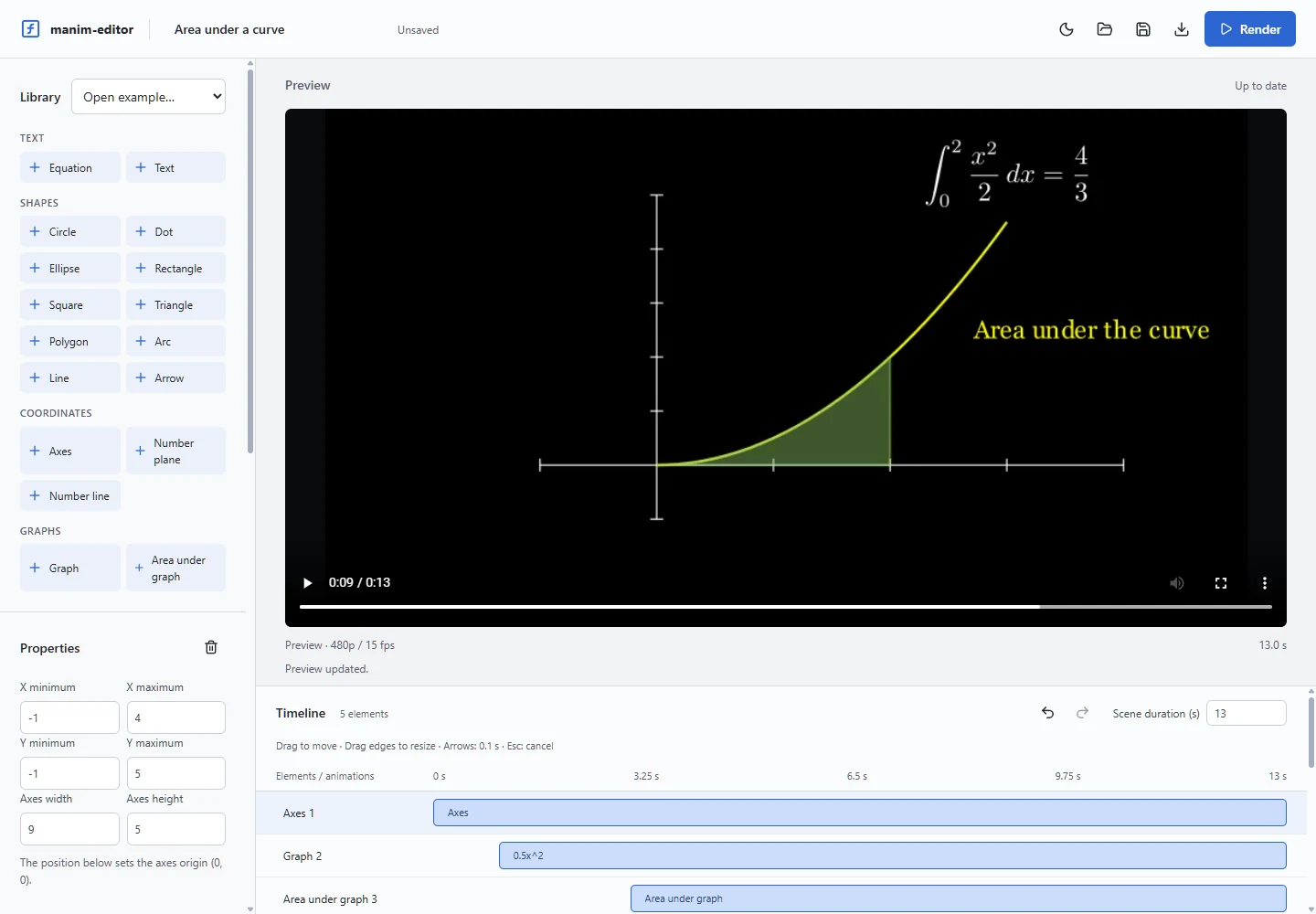The same editor in its light theme, showing animation clips arranged along the timeline lanes.